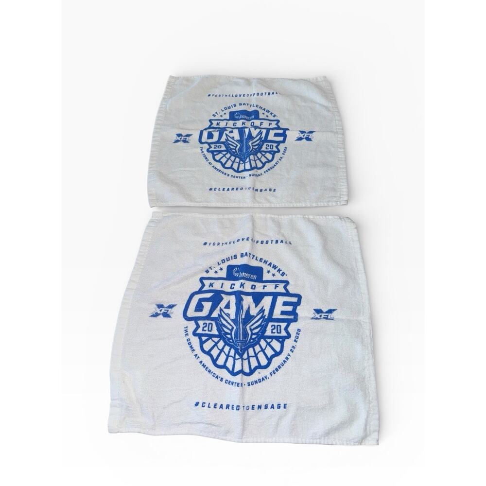 St Louis Battlehawks 2020 XFL Inaugural Season Rally Towels Lot Kickoff STL Dome